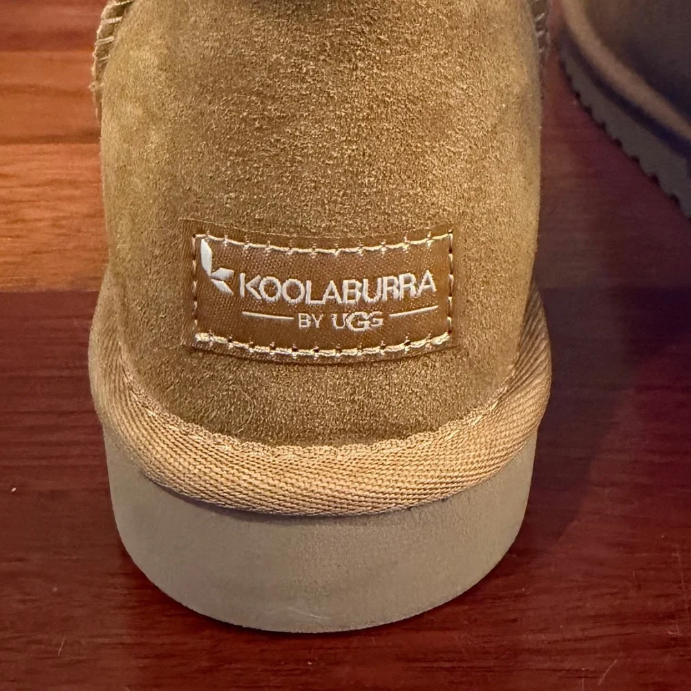 Koolaburra by UGG Chestnut Short Fall Boots, Winter Cozy Shearling, Size 10